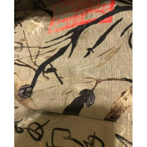 CHICO'S Design Oriental Print Nehru Jacket Topper - Picture 7 of 7